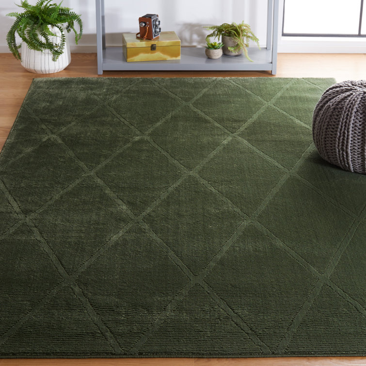 Revive Geometric Area Rug In Green
