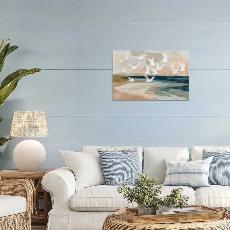 Oiseaux en vol au-dessus de l'eau, design par Chromatique Tempête Studio, 20 x 30