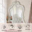 Miroir blanc perle