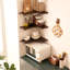 Tablette murale flottante en bois massif