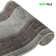 Custom Size Anti-Slip Soft Pile Meander Gray Runner Rug