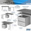 Bureau rotatif moderne Techni Mobili
