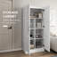 Armoire de 71 po de hauteur avec tablettes mobiles, blanc pour les espaces de rangement organisés en blanc, tablettes et solution de rangement