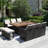 Rectangular 8 - Person Dining Set with Cushions
