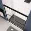 Porte de douche coulissante passe-partout noir mat 56 - 60 po x 70 po. Verre trempé de 1/4 po. Rail supérieur, poignée en acier inoxydable. Fuite lisse. Nano facile à nettoyer, film éclatant. Test de 36 000 fois. Simple à installer-117446235