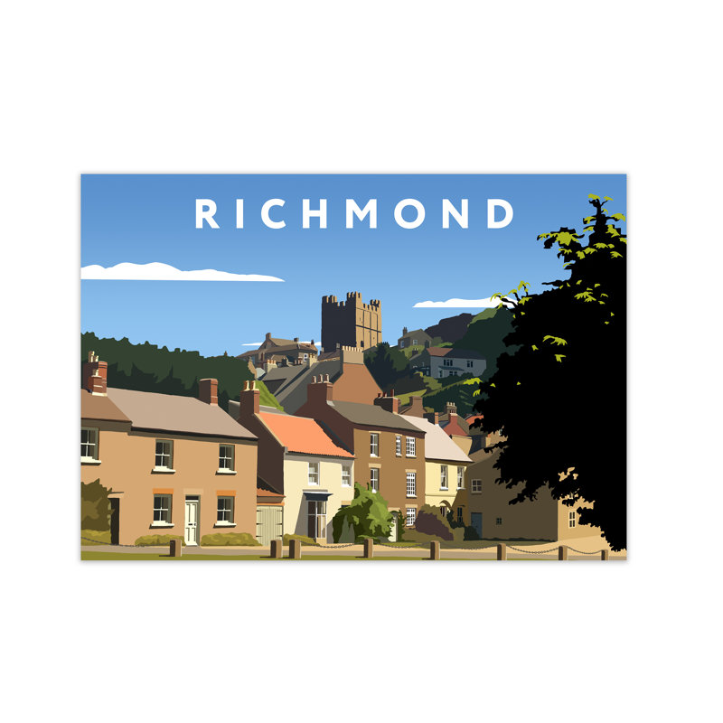 Richmond Town by Richard O'Neill - Print, 29.7 cm H x 42 cm W