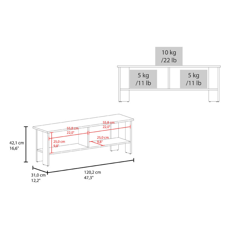 Woodham Tv Stand, Black