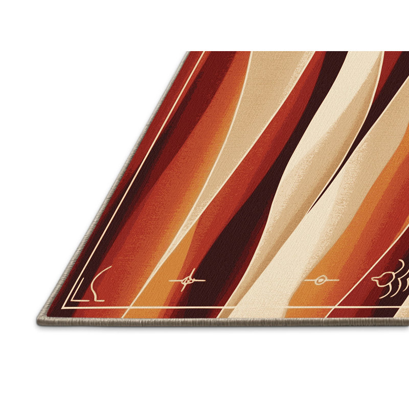 Amber Echo Rug, Square 5'