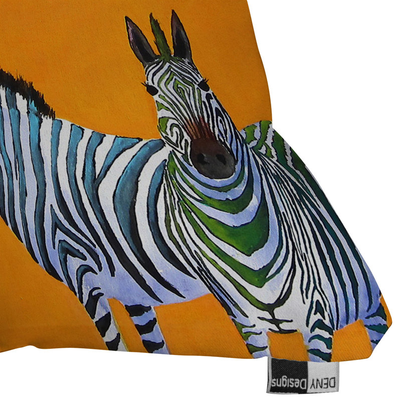 Candy Zebra Throw Pillow, 20" x 20"