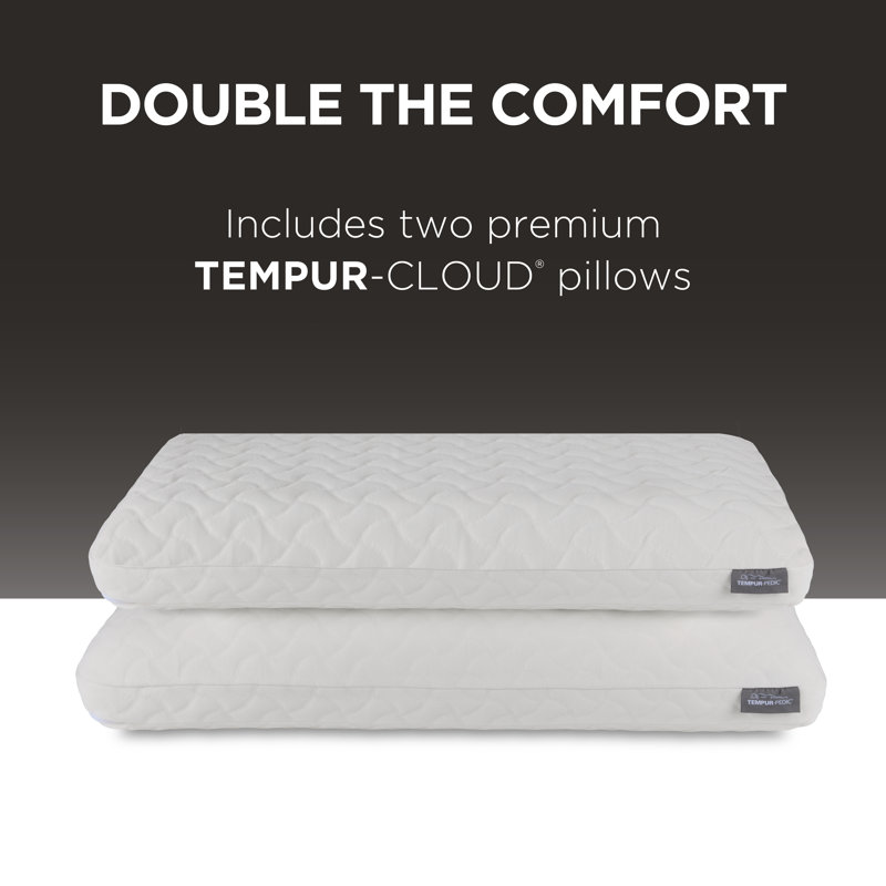 TEMPUR-Cloud® Pillow - 2-Pack, Standard, 2 Pack