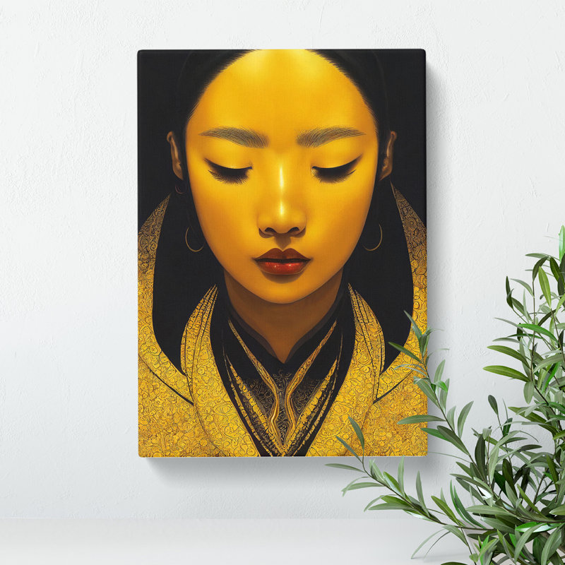 A Golden Woman No.1 - Wrapped Canvas, 76cm H x 50cm W x 3cm D