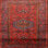 Tapis brun / rouge traditionnel