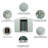 6Ft X 5Ft Outdoor Metal Storage Shed With Metal Foundation ,White-123951060-123951063