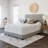 Boyd Sleep Napoli Faux Leather Fabric Upholstered Platform Bed Frame w/Adjustable Headboard, no Noise Strong Wood Slat Support, Box Spring/Foundation Required, Easy Effortless Assembly,-286816228-286816234