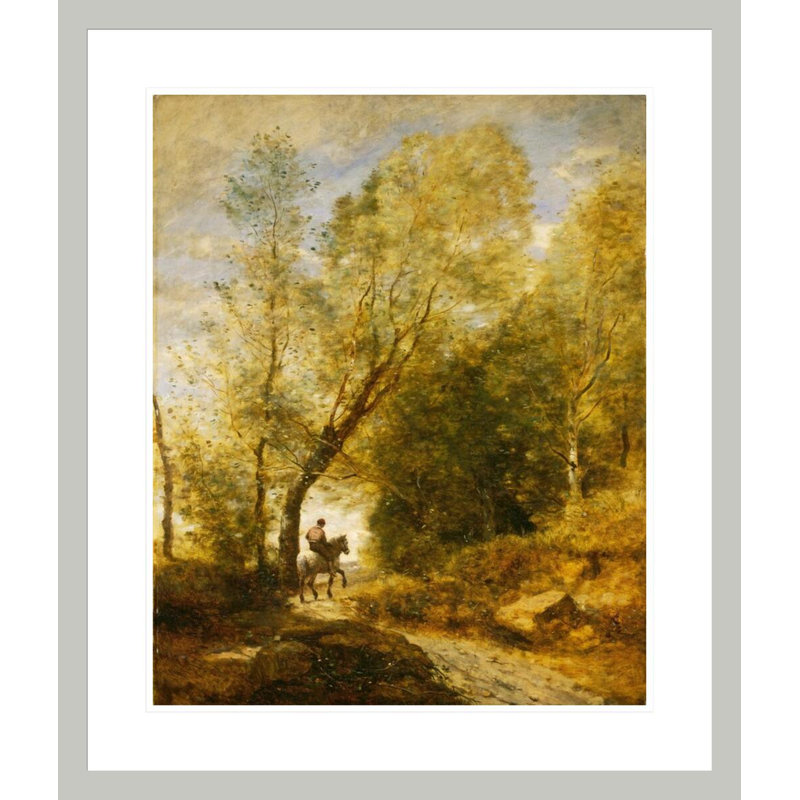 «The Forest of Coubron» par Jean-Baptiste-Camille Corot, impression giclée encadrée, H 27,55 po x l 23,5 po