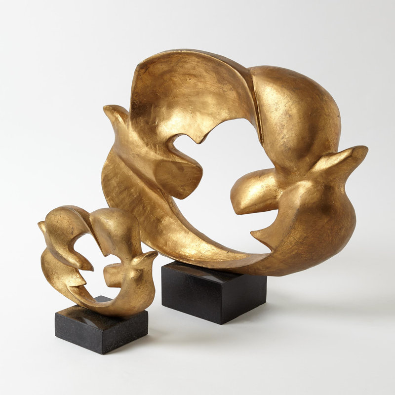 Doves of Peace Sculpture-Sm, 14" H x 16" W x 4.25" D