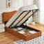 Lit plateforme tapissier Bensu Boucle-1507805158-1507805156