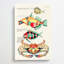 East Indies Fish & Crab Illustrations XXXIV by Kawanabe Kyosai - Wrapped Canvas Painting-55342432