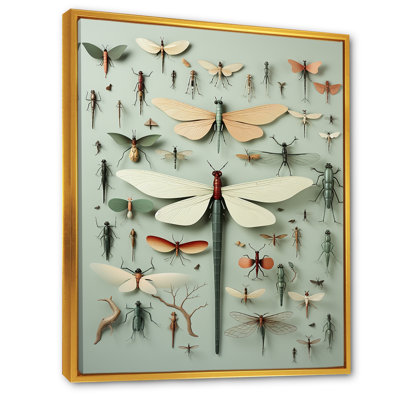 Curious Dragonflies 1 - Insects & Bugs Wall Art