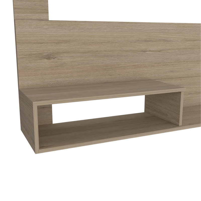 Cabos Floating Entertainment Center For TV´S Up 55", One Upper Shelf, Two Shelves, 47.2"H x 55"L x 12.4"W