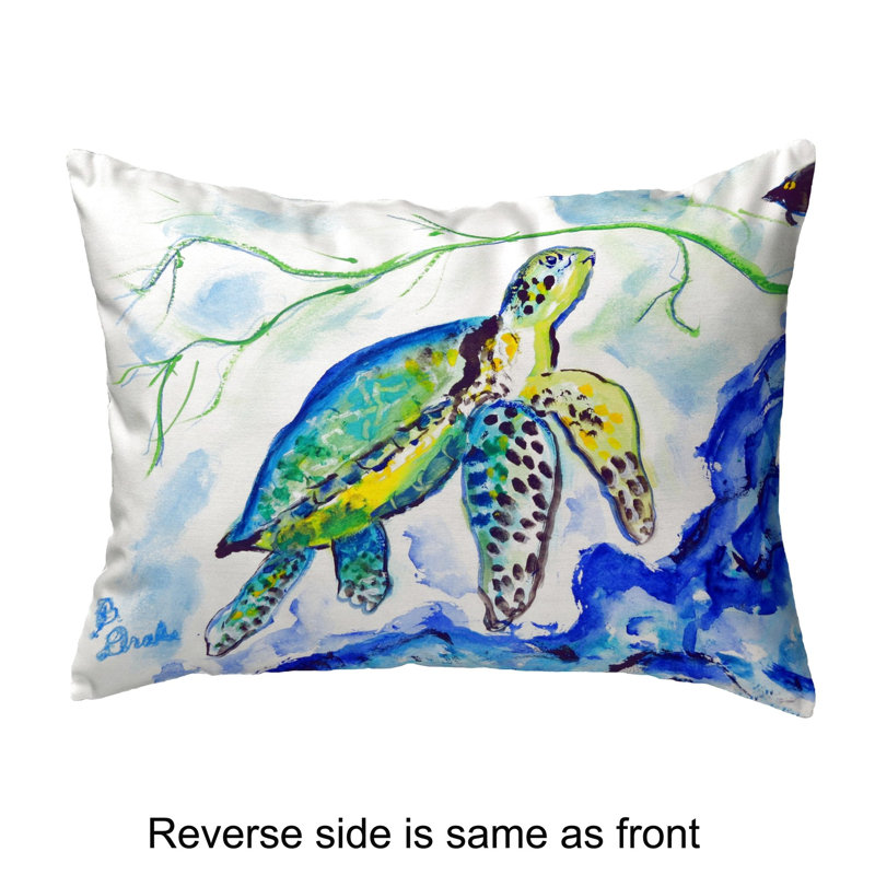 Outdoor Reversible Throw Pillow