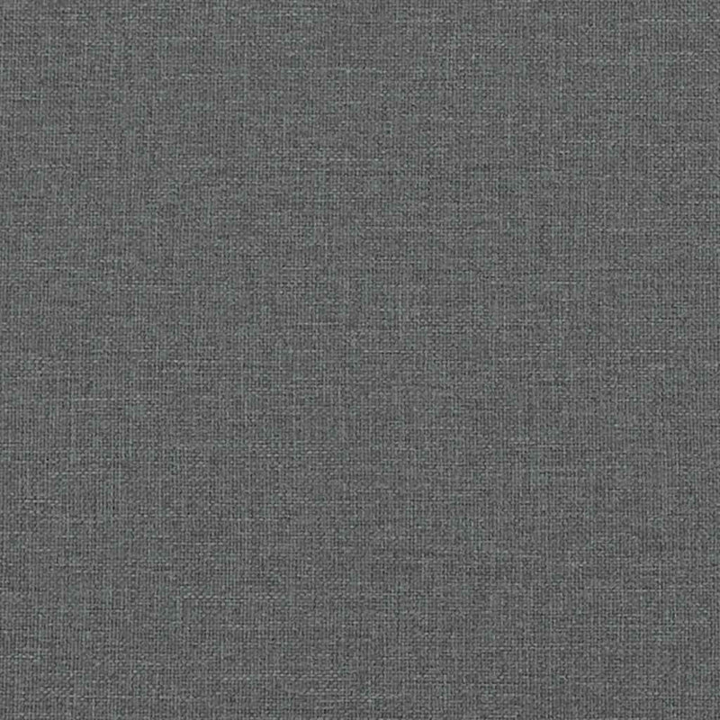 vidaXL Loveseat Sofa Dark Grey Polyester Fabric, Plywood, Steel, Plastic, Dark Gray