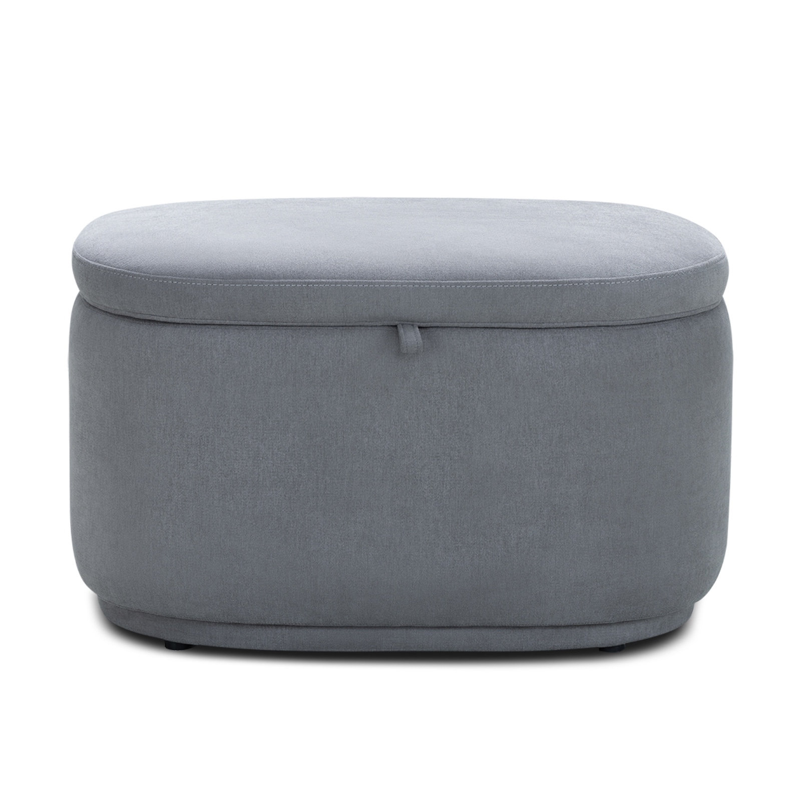 Nurture& The Ottoman Premium Quality Storage for Nursery with Stain-Resistant Performance Fabric, Gray Cotton Blend