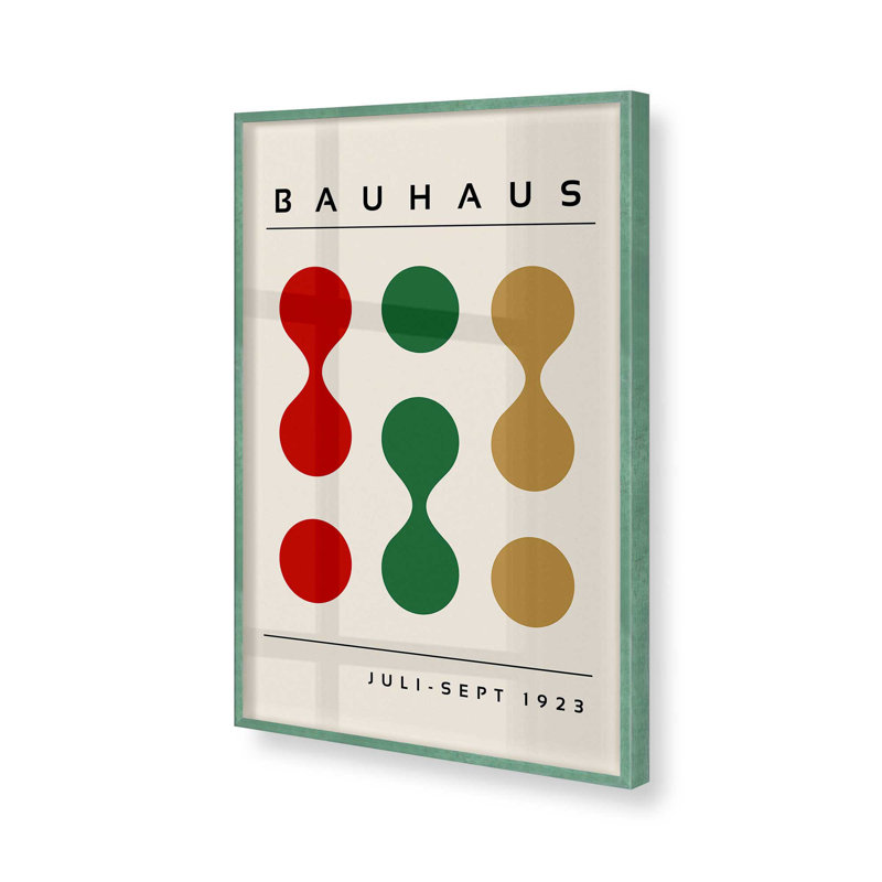 Formes du Bauhaus réinventées, Cadre simple citronnelle, H 11 po x l 9 po