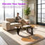 Table basse moderne en bois et centre, table basse polyvalente-870394531