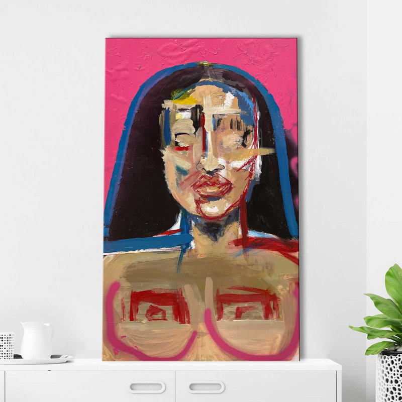 Sans nom (vertical) par Cassie Studios - Peinture, Toile tendue, H 48 po x l 28 po x P 1,5 po