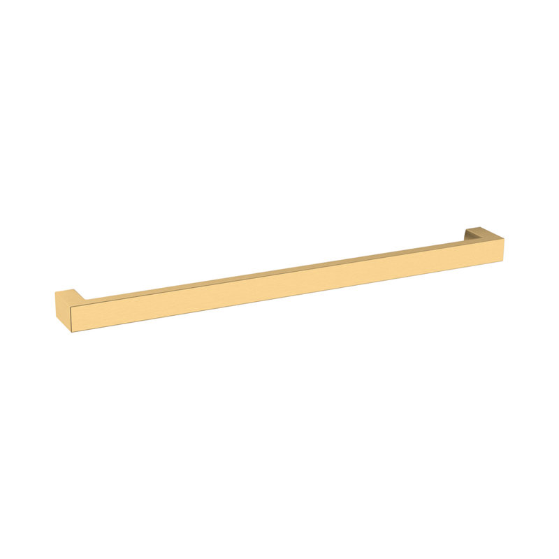 Satin Brass Contemporary Appliance Pull with Mounting Hardware