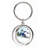 Personalized Skier, Snow - Male Small Spinning Key Chain-106753081