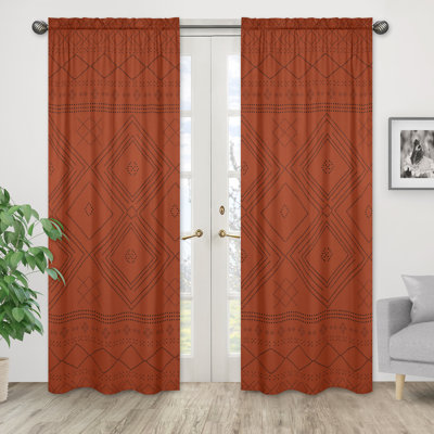 Microfiber Semi-Sheer Curtain Pair