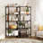 1 Pcs 5-tier Bookshelf Bookcase With Metal Frame & Dual Anti-tipping Kits Storage Rack-1703568920
