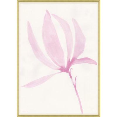 «Tulip Magnolia Single» par Susan Hable - Peinture encadrée sur papier