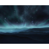 Atmosphere Night Sky 6-Panel Wall Mural 8.2' High x 10.4' Wide