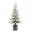 Arbre de Noël 2 pi avec base en pot, 30 lumières DEL blanc chaud, 189 pointes, branches en PE + PVC, 3 pommes de pin pour petits espaces et décorations des Fêtes-695765266