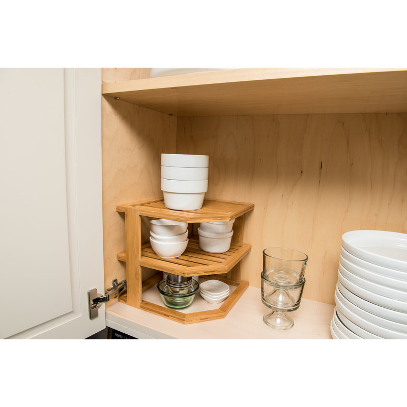 Bamboo 3-tier Corner Shelf