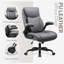 Fauteuil de direction ergonomique en cuir de polyuréthane avec dossier indépendant Loriece-42111757