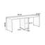 Bureau rectangulaire en bois massif brun foncé-1405715678