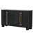 Black Sideboard With A Stable Structure And Gold Accents Large Capacity In For Home Decoration