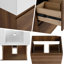 Ensemble de meuble-lavabo sur pied simple 24 po, meuble-lavabo sur pied avec lavabo en résine, 2 tiroirs-2066608888-2066608838