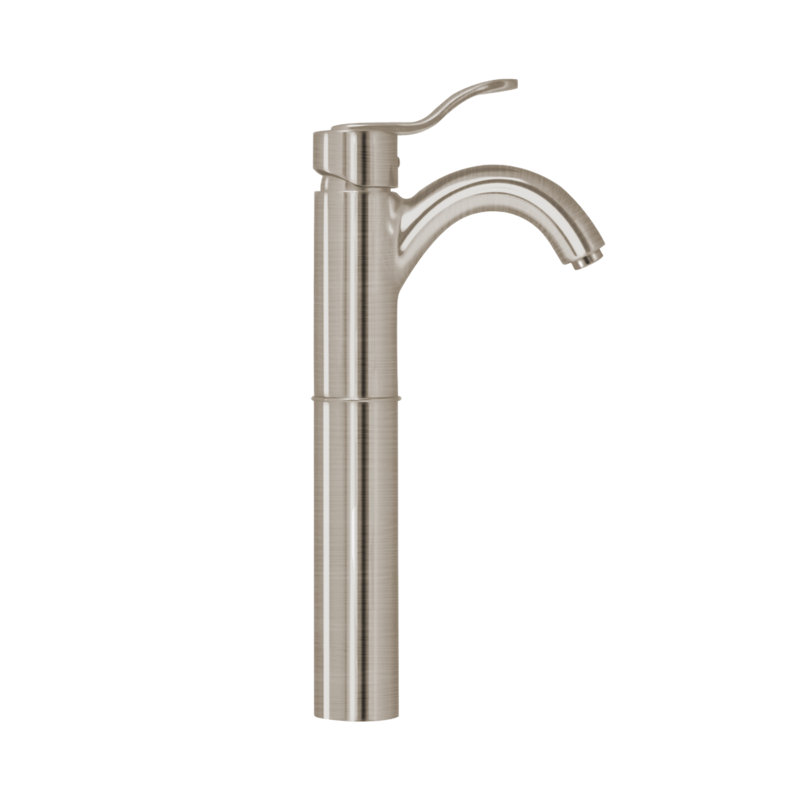Galleryhaus Single-Hole Single-handle Bathroom Faucet with Drain Assembly, Brushed Nickel