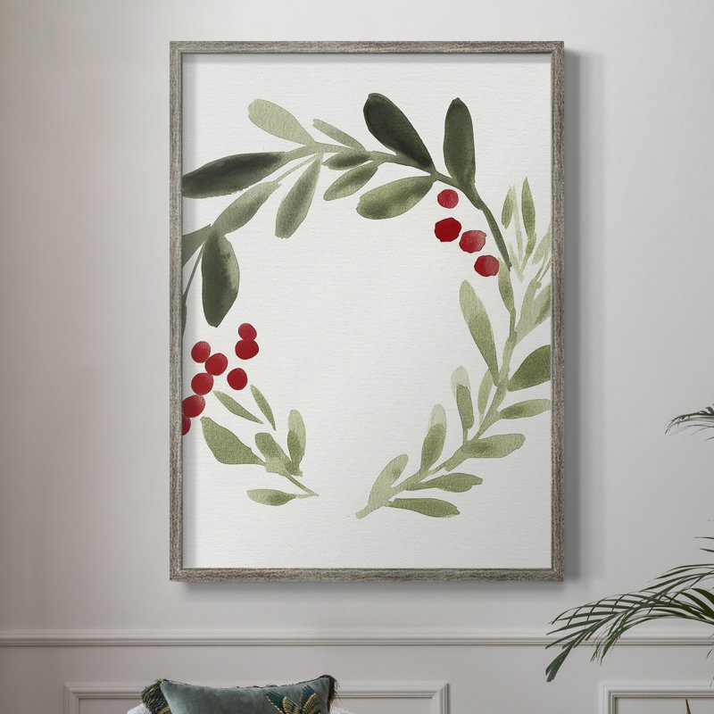 «Christmas Holiday Art» CECXLV III, reproduction d'art encadrée - bois massif, H 30 po x l 24 po