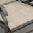 Patio Glider With Middle Table - Metal Frame In Brown Double Gliding Fun, Breathable Seating, Steel For Backyard And Use Porch Bench Garden Frame, Fabric, Energy Design