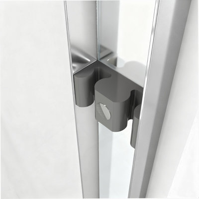 Porte de douche, porte coulissante semi-sans cadre pour douche à l'italienne
