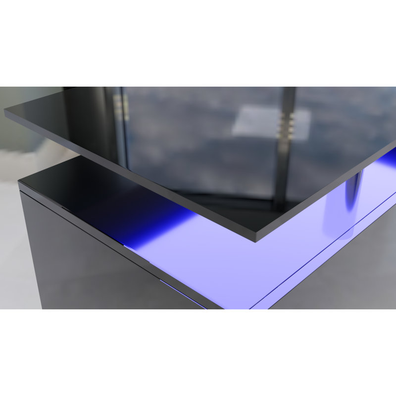 Grand meuble télé 160 cm avec foyer pouvant changer de chauffage 9 modèles à 8 niveaux avec DEL