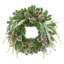 26" Holiday Evergreen Wreath With Snowy Branches And Pinecones