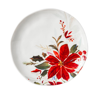 Kaelin Holly and Bloom 8" Salad Plate