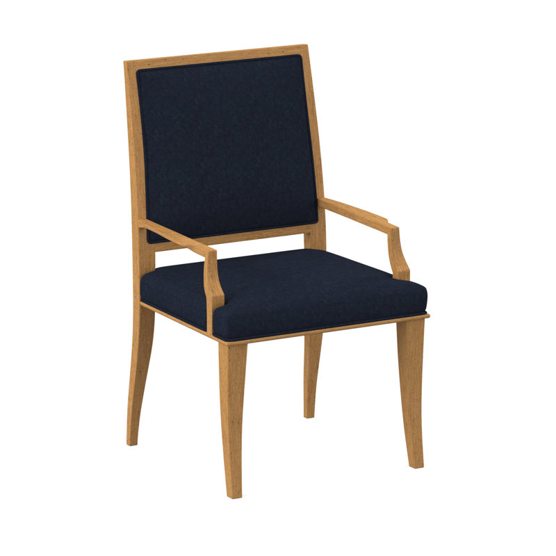 Chaise avec accoudoirs Princeton, Ambre, Ébène Margaret